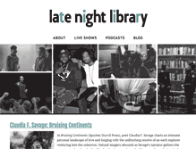 Tablet Screenshot of latenightlibrary.org